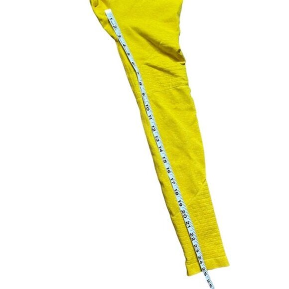 Alphalete Revival Yellow Fitted Stretchy Leggings Women Size M - Picture 7 of 9